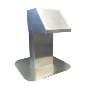 RVS DAKDOORVOER 125X250MM - 1 UITGANG