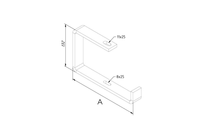 C-BEUGEL 130X100MM - Afbeelding 2