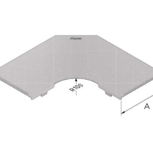 KABELBAAN DEKSEL BOCHT 300MM
