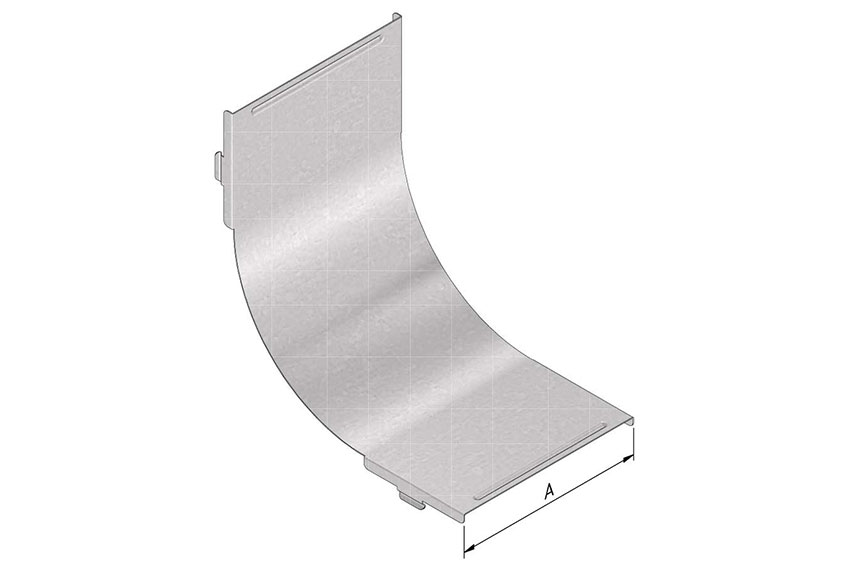 KABELBAAN DEKSEL STIJGBOCHT 300MM