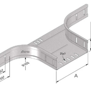 KABELBAAN AFTAKSTUK 60X200MM