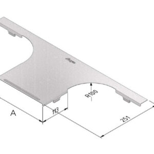 KABELBAAN DEKSEL AFTAKSTUK 150MM