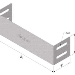 KABELBAAN EINDSTUK 60X150MM